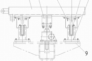 钝化机用导柱式料盘升降机构