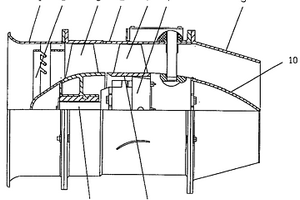 具有圆锥形出风筒的流线型轴流风机