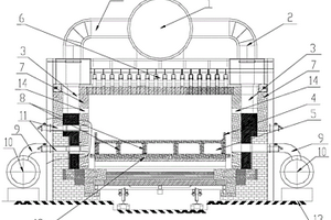 双面加热双面受热的无罐还原窑炉