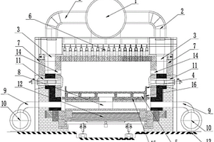 单面加热双面受热的无罐还原窑炉