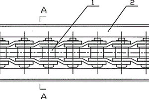 重载传动用弯板链滑道装置