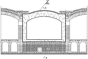 整体浇筑密封块炉头结构