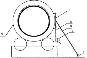 回转窑轴线状态监测装置