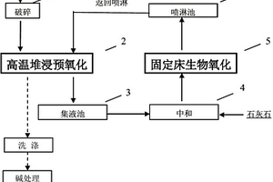 难处理金矿生物堆浸预氧化方法