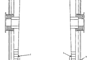 直立式真空精炼炉中部工作衬修补结构