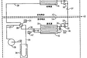 变量热泵致冷剂的蒸发分离