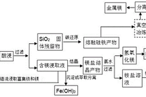 利用含硅镁矿物中的MgO/SiO2通过碳原位高温还原反应提取金属镁的方法