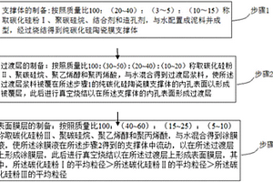 纯碳化硅陶瓷膜元件及其制备方法
