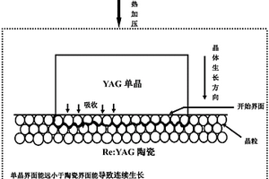 掺杂钇铝石榴石陶瓷转变为单晶的制备方法