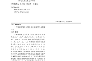 钕镨钆钇多元稀土合金永磁材料及制备方法