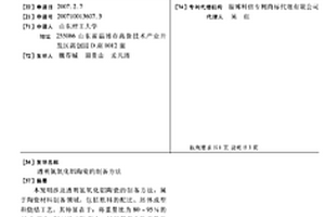 透明氮氧化铝陶瓷的制备方法
