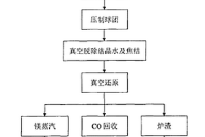 用蛇纹石矿物真空碳热还原制备金属镁及副产品的方法