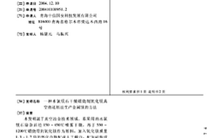 水氯镁石干燥煅烧制氧化镁真空热还原法生产金属镁的方法