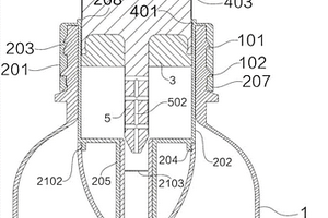 盖外操作的活塞加压释放式容器封闭装置，包装容器及其应用