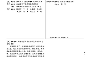 铜基高强高导性材料及其制备工艺