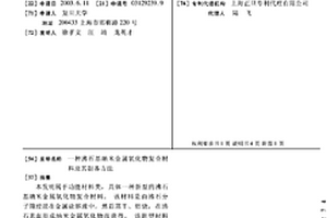 沸石基纳米金属氧化物复合材料及其制备方法