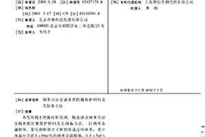 纳米自洁金属表面防腐保护材料及其制备方法