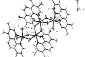 以四甲基菲罗啉为配体的四核镍基配合物及其合成方法与光催化应用