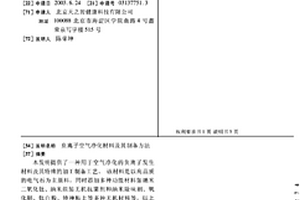 负离子空气净化材料及其制备方法