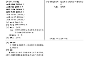 用于制作家具的复合材料及利用该材料制成家具的方法