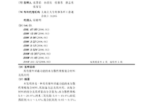 具有紫外屏蔽功能的水分散性聚酯复合材料及其应用