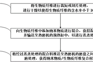 纳米物质/生物质纤维复合材料的制备方法及纳米物质/生物质纤维复合材料