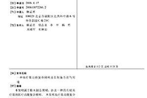 高疗效功能复合材料及其制备方法与用途