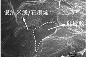 电磁屏蔽用硅橡胶/石墨烯/银纳米线纳米复合材料及其制备方法