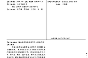 混合盐法制备铝基复合材料的方法