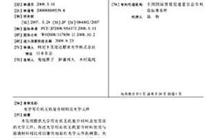 光学用有机无机复合材料及光学元件