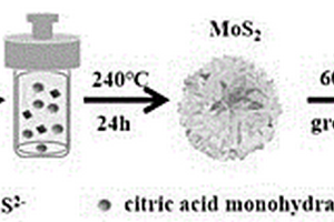双功能MoS<sub>2</sub>/ZnO复合材料的制备方法