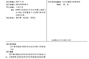 用于聚合物复合材料的无机组合粒子的制备方法