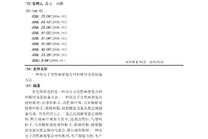 高分子改性麻塑复合材料板材及其制备方法