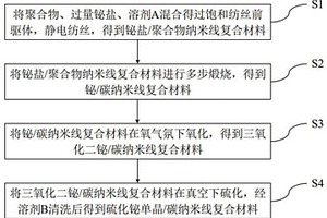 硫化铋单晶/碳纳米线复合材料的制备方法