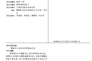 聚酯/粘土复合材料的制备方法