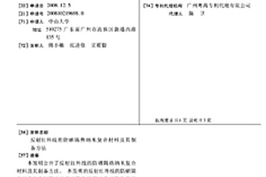反射红外线的防晒隔热纳米复合材料及其制备方法