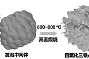 优异电磁波吸收性能的四氧化三铁/碳纳米片复合材料及其制备方法和应用