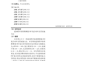 超韧性环保阻燃增强PBT复合材料及其制备方法