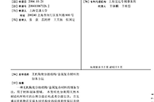 无机陶瓷分级结构/金属复合材料的制备方法