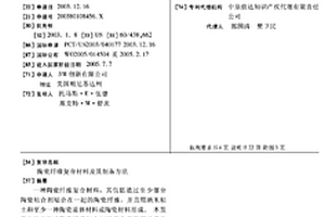 陶瓷纤维复合材料及其制备方法