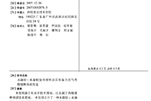 水凝胶-水凝胶复合材料及其制备方法与药物缓释基质用途