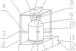 真空热压-内氧化烧结法制作TiC/Cu-Al<Sub>2</Sub>O<Sub>3</Sub>复合材料的装置和方法