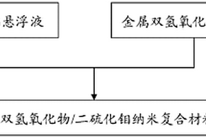 金属双氢氧化物/二硫化钼纳米复合材料及其制备方法和应用