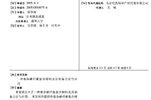 混杂碳纤维复合材料及其制备方法与应用