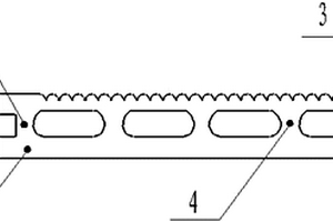 木塑复合材料带凹槽四长半圆孔型材