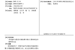 采用超声分散技术制备聚合物/石墨纳米复合材料的方法
