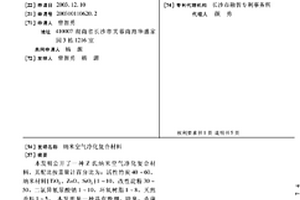 纳米空气净化复合材料