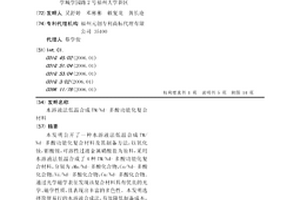 水溶液法低温合成TM/Nd-多酸功能化复合材料