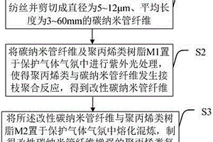 改性碳纳米管纤维增强的聚丙烯类复合材料及其制备方法