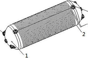 组合式复合材料贮气筒